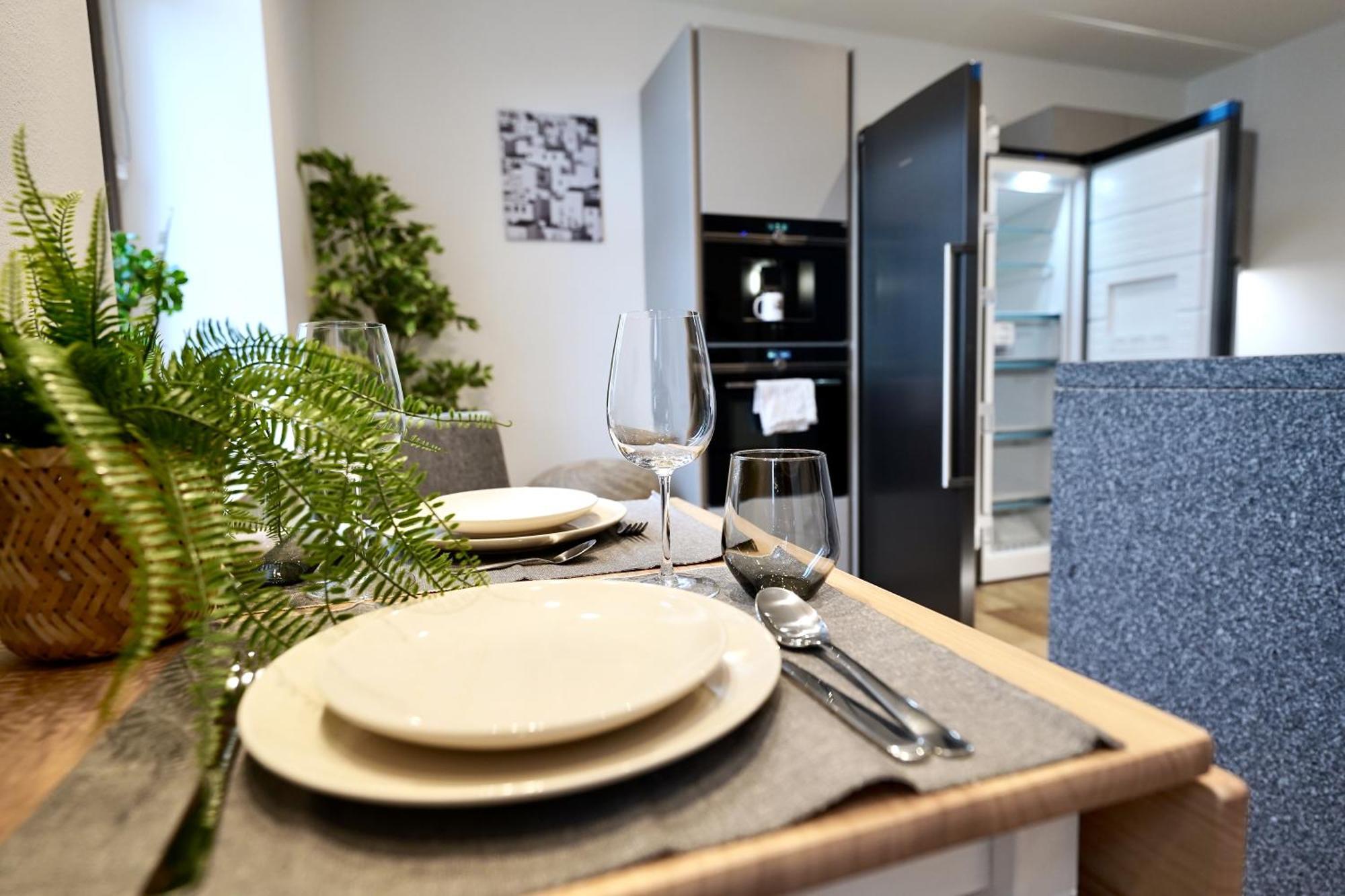 Edler Wohnraum Schlossteich-Suite 3 Sz Mit Zwei Balkonen, Kaffeevollautomat, Kamin, Klima, Lift & Zwei Parkplaetzen Хемніц Екстер'єр фото